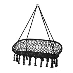 Outdoor patio swing hanging double hammock chair for two persons